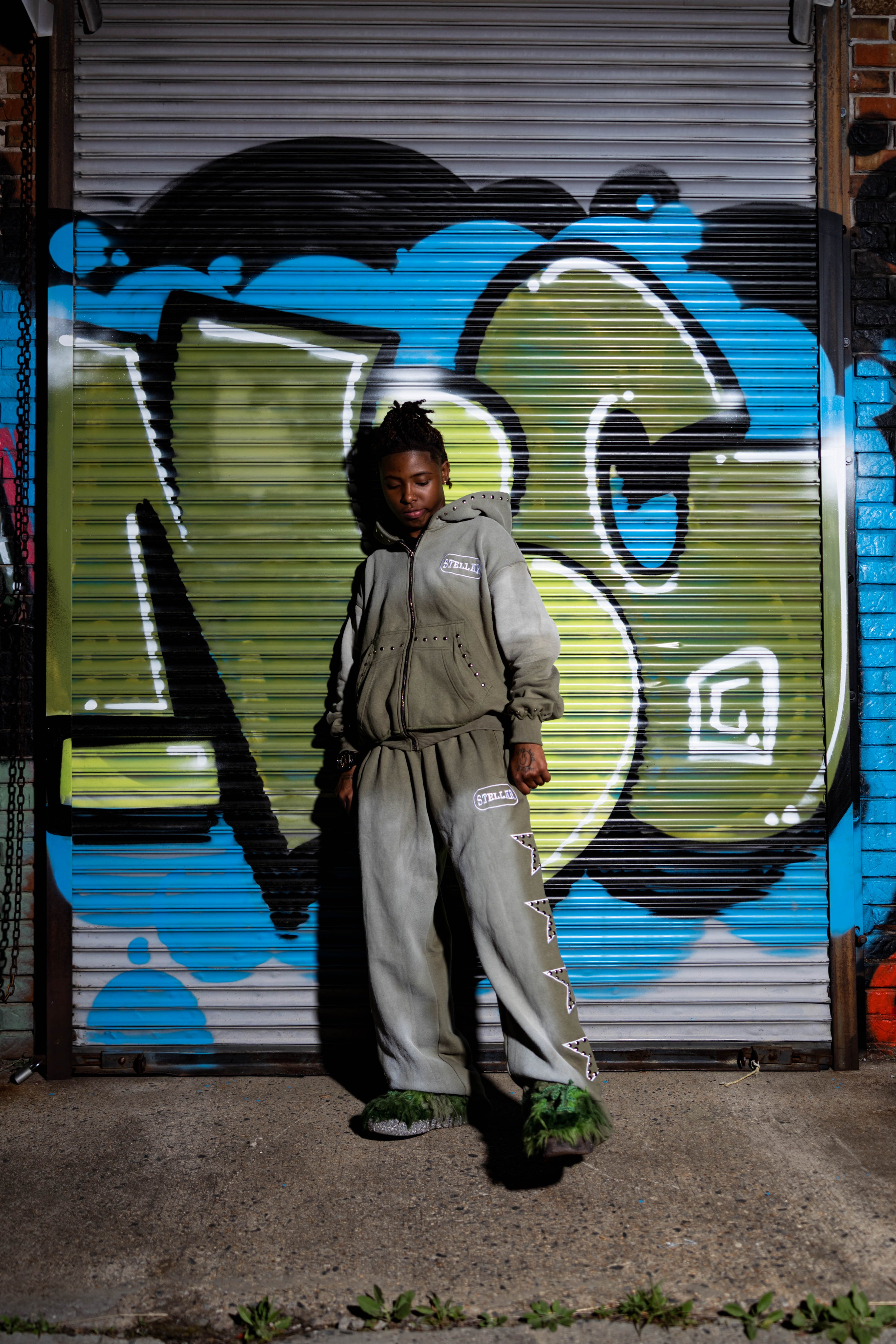 "STELLAR" Moss Green Sweatsuit