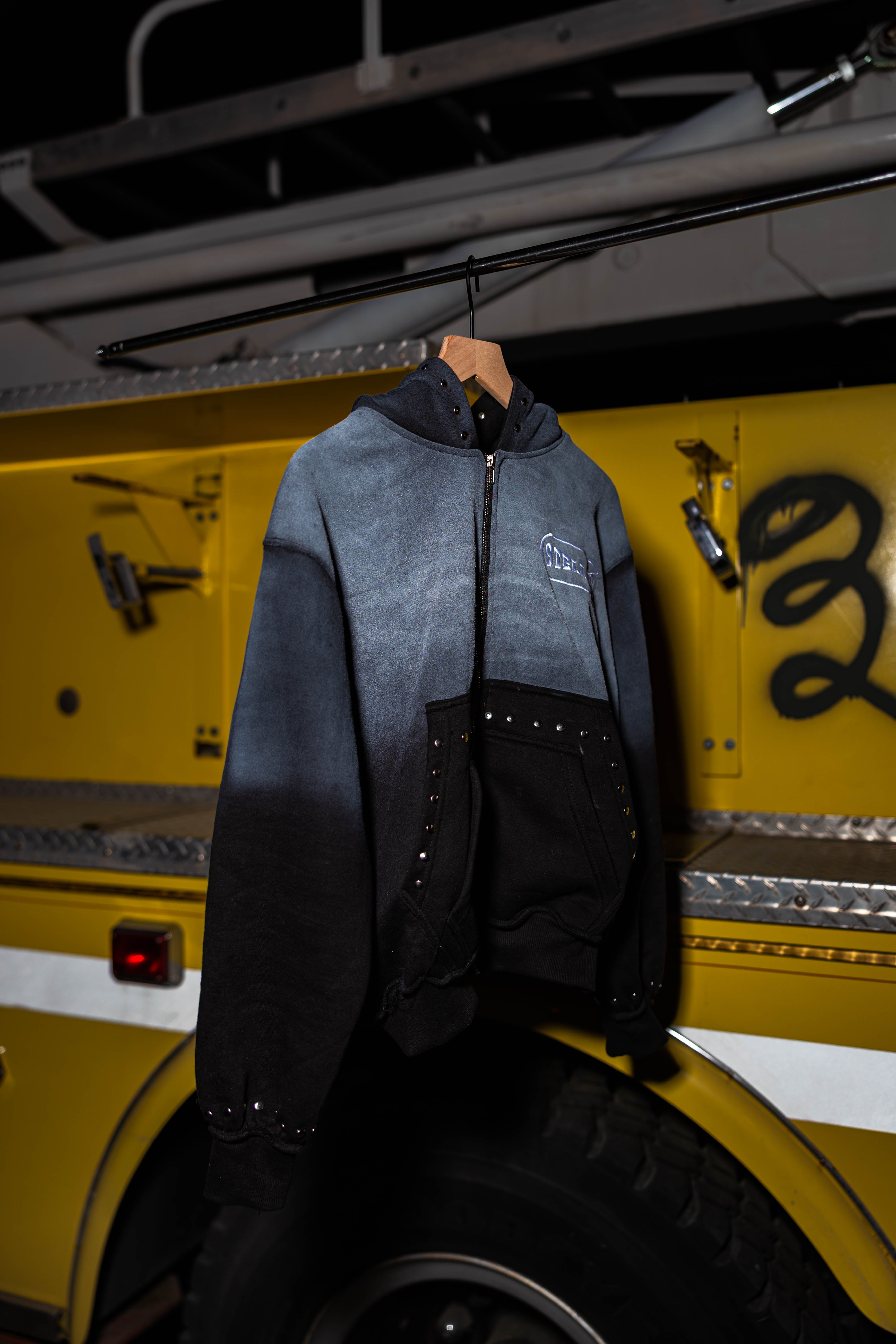 "STELLAR" Black Zip Up