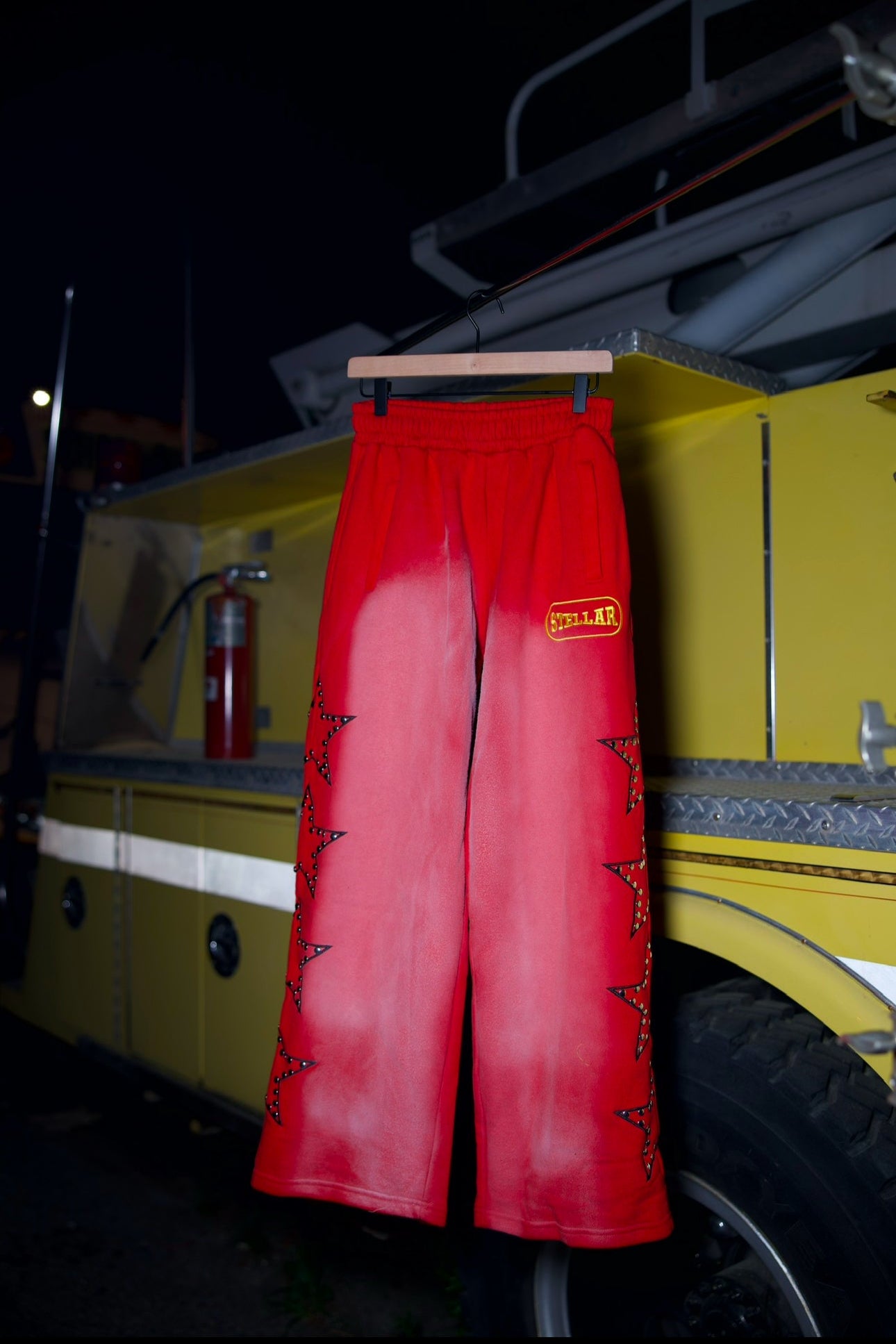 "STELLAR" Red Sweatpants