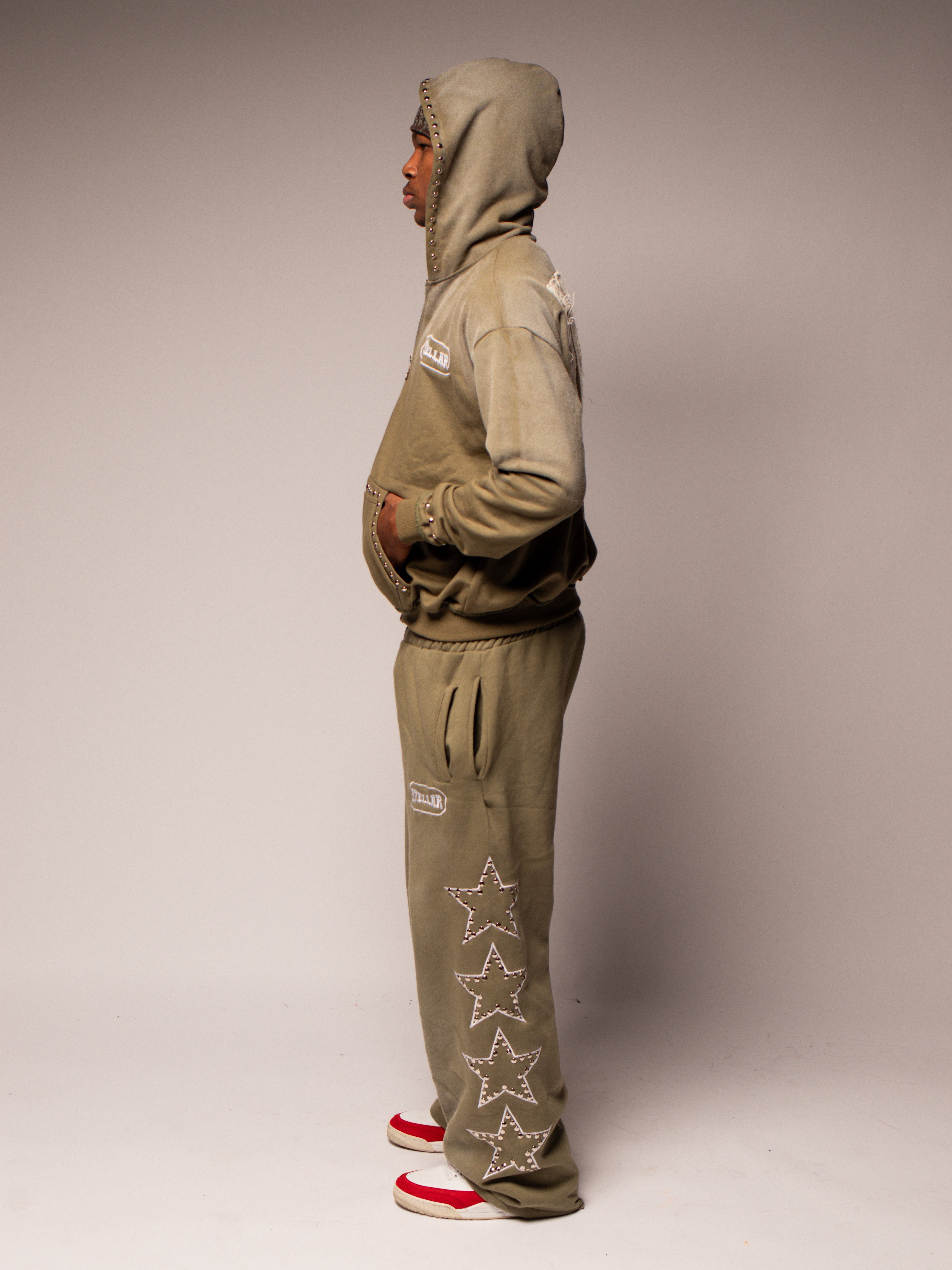 "STELLAR" Moss Green Sweatsuit