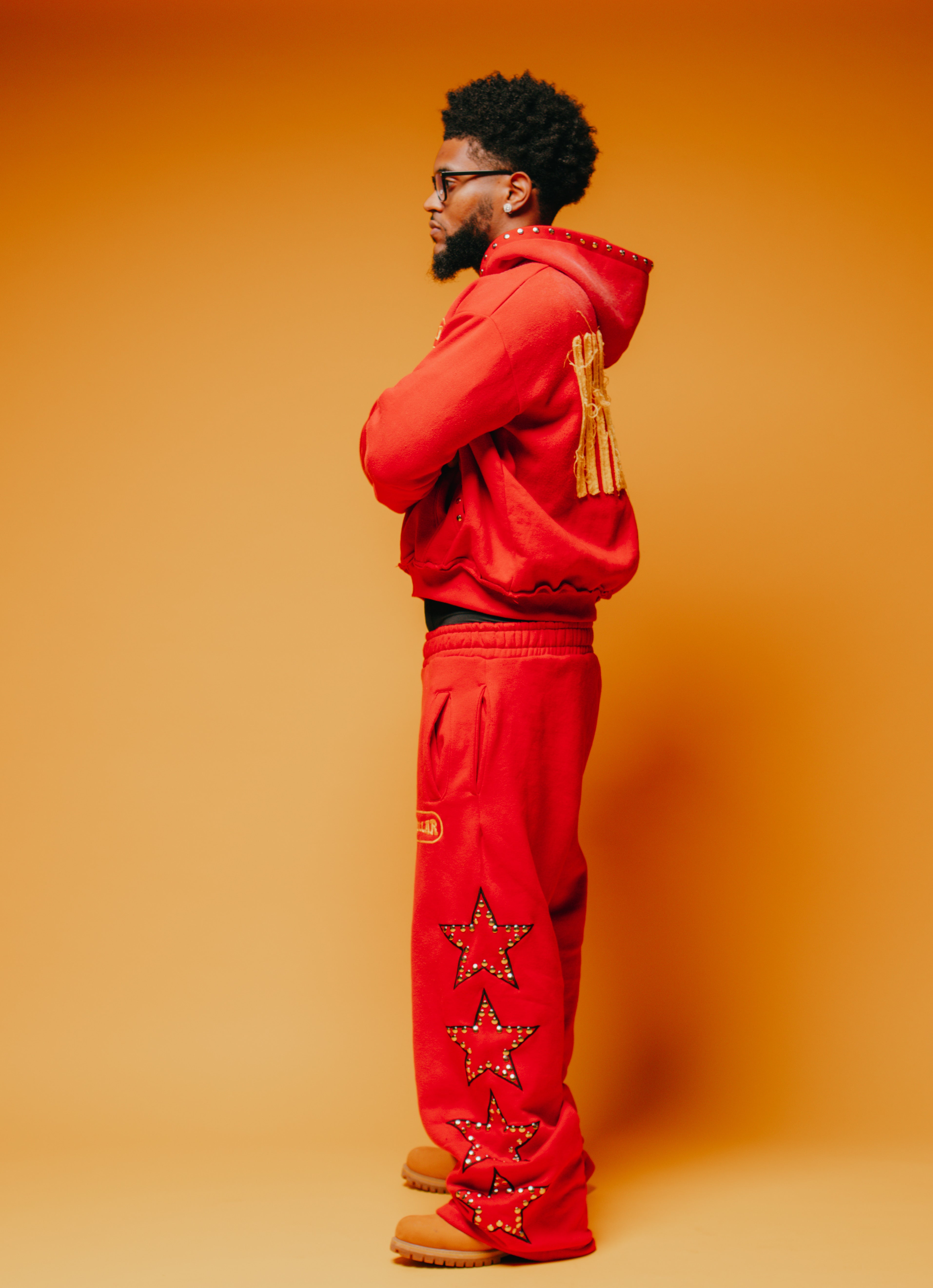 "STELLAR" Red Sweatpants