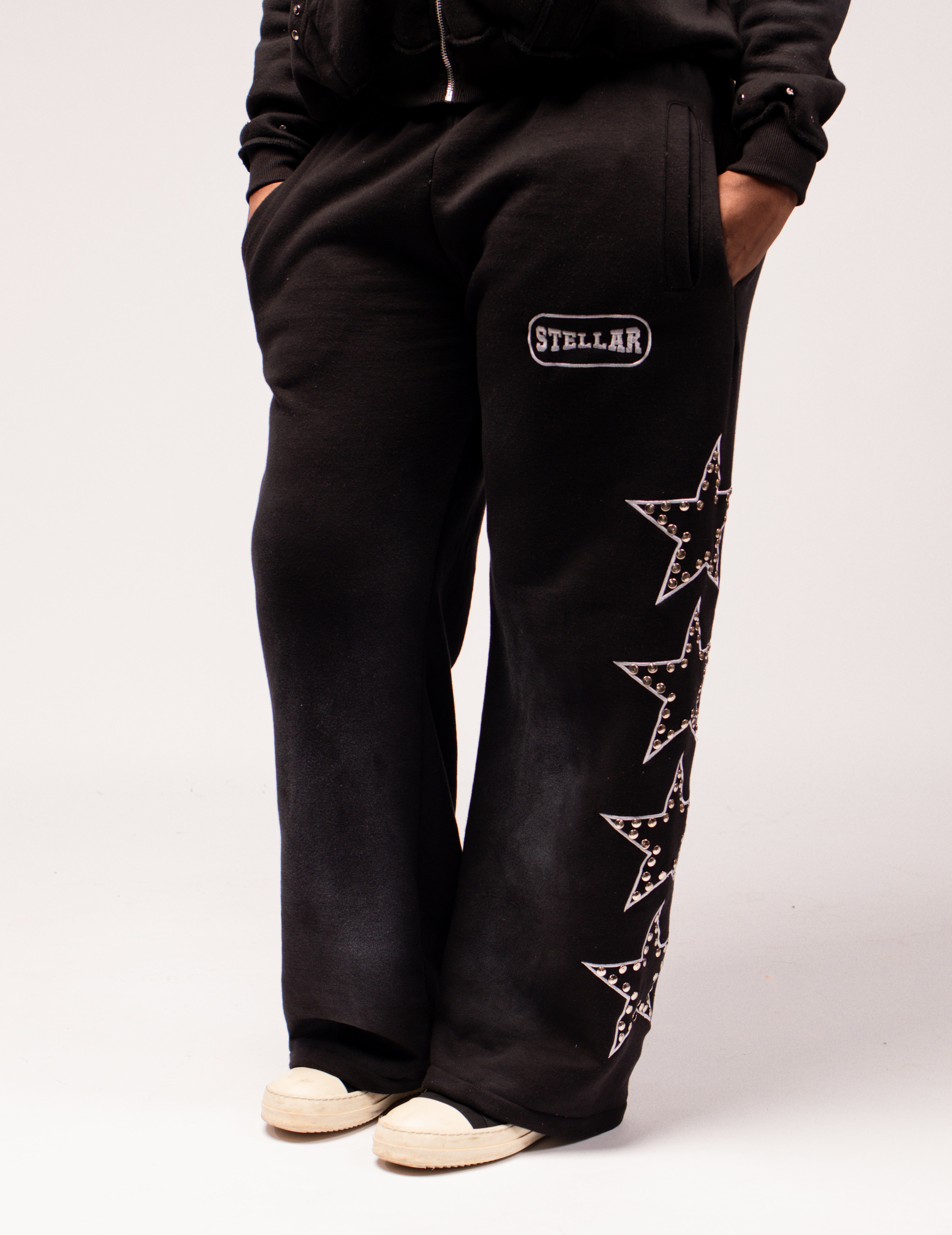 "STELLAR" Black Sweatpants