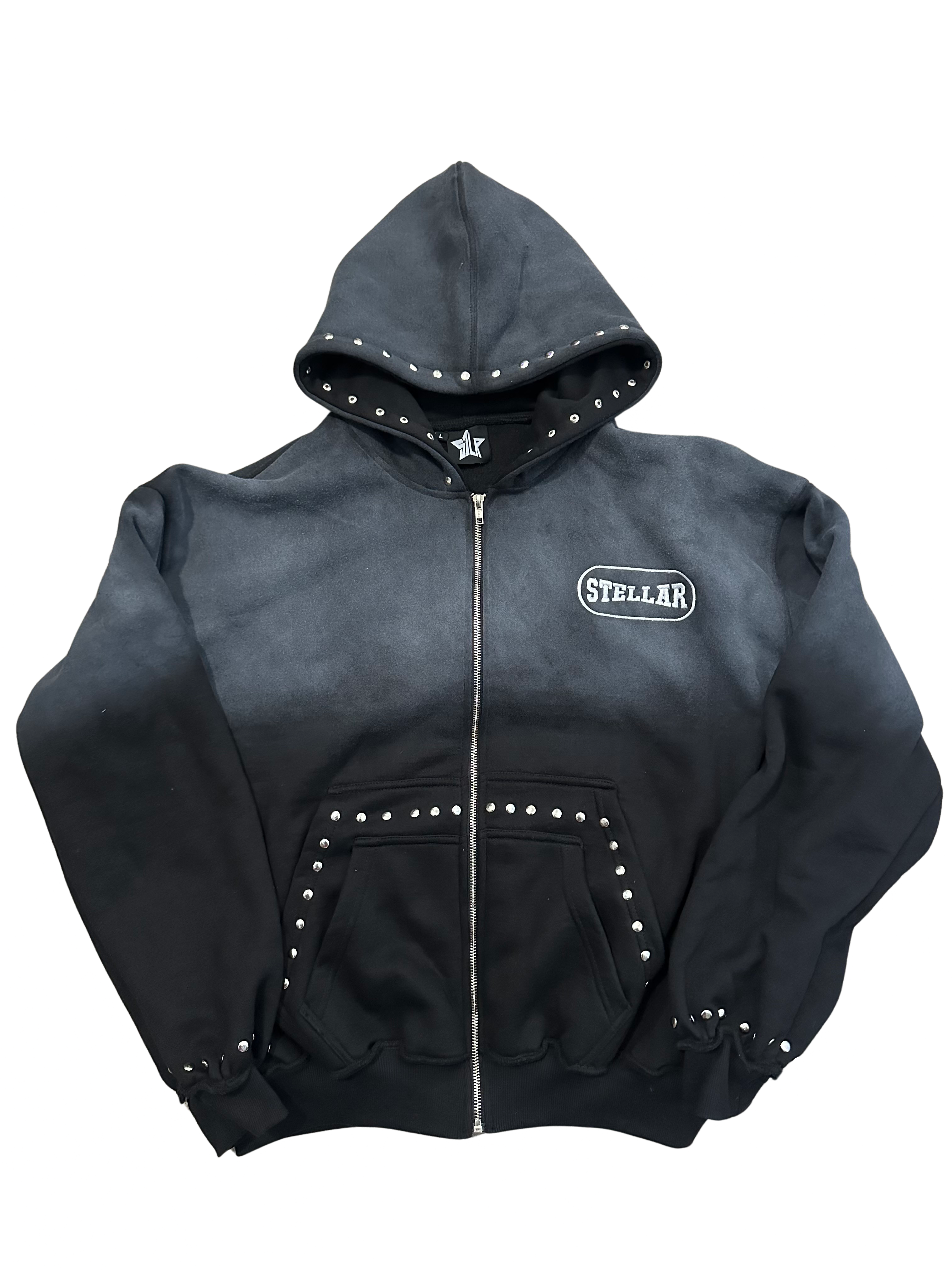 "STELLAR" Black Zip Up