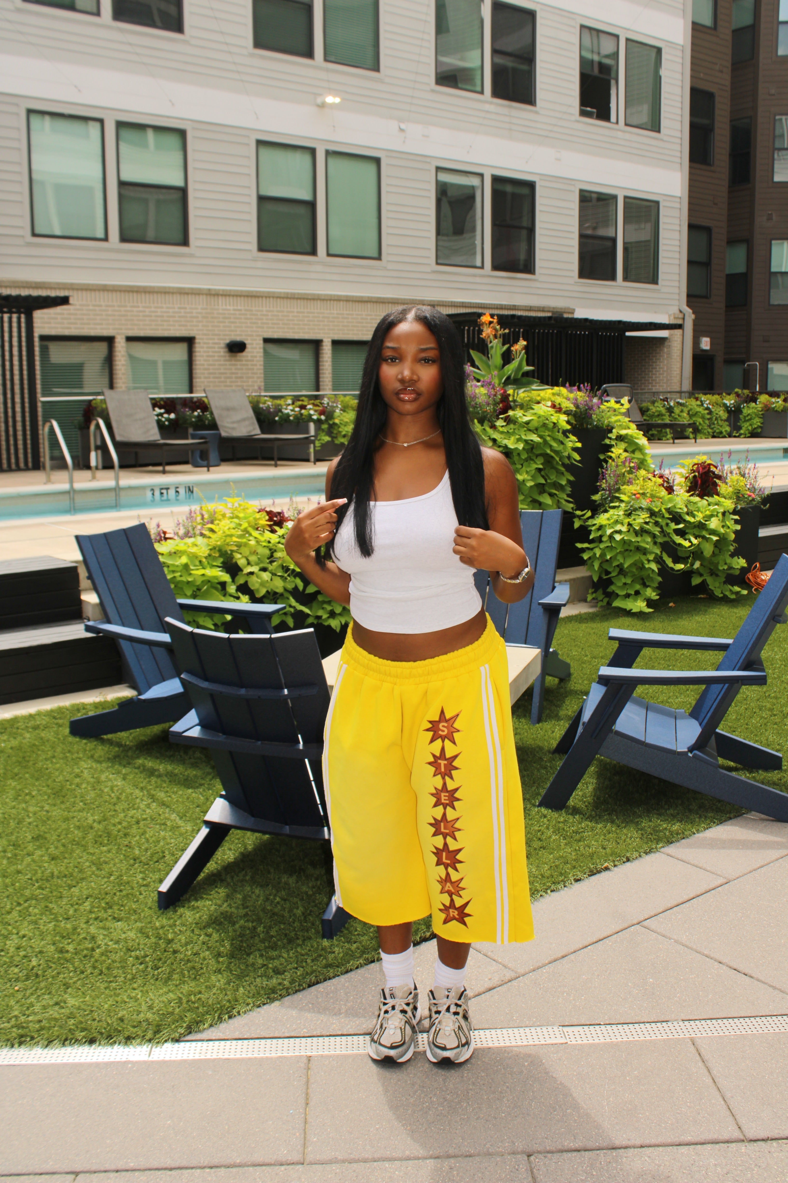 Stellar Capri Shorts (YELLOW)