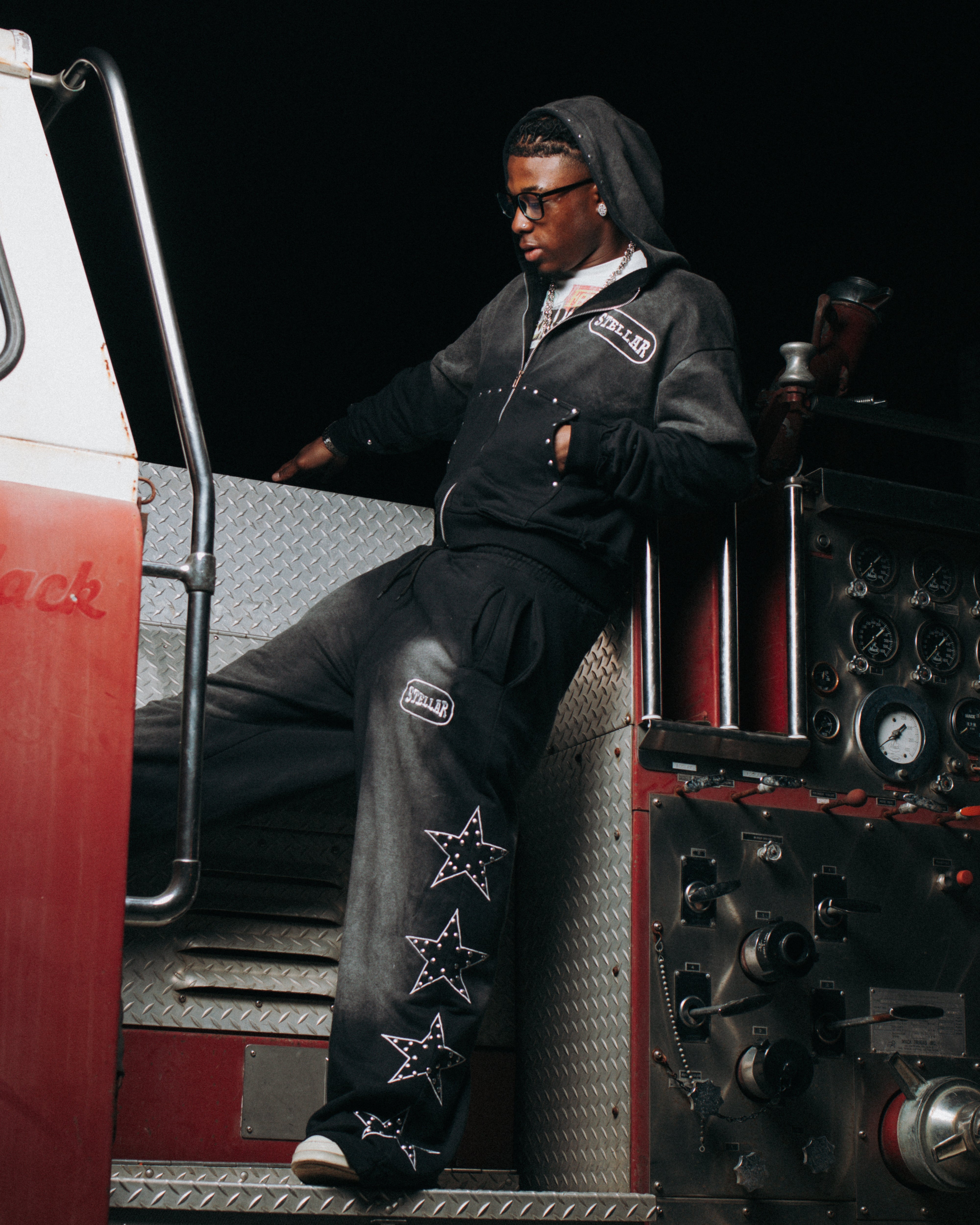 "STELLAR" Black Sweatsuit